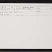 Loch Cuil Na Caillich, NH44SE 11, Ordnance Survey index card, Recto
