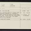 Loch Cuil Na Caillich, NH44SE 11, Ordnance Survey index card, Recto