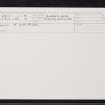 Cnoc A' Chruaidh, NH44SW 1, Ordnance Survey index card, Recto