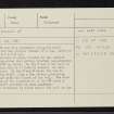 Aigas, NH44SW 3, Ordnance Survey index card, Recto