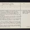 Loch Kinellan, NH45NE 7, Ordnance Survey index card, page number 1, Recto