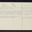 Blar Nan Ceann, NH45NE 10, Ordnance Survey index card, Recto