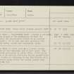 Preas Mairi, NH45NE 15, Ordnance Survey index card, Recto
