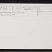 Strathpeffer, Croch Fionne, NH45NE 16, Ordnance Survey index card, Recto
