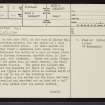 Easter Moy, NH45SE 5, Ordnance Survey index card, page number 1, Recto