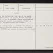 Na Claignean, NH48NE 1, Ordnance Survey index card, page number 2, Verso