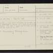 Carn Mor, Birchfield, NH49NE 3, Ordnance Survey index card, page number 1, Recto