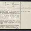 Croick, NH49SE 6, Ordnance Survey index card, page number 1, Recto