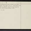 Croick, NH49SE 6, Ordnance Survey index card, page number 2, Verso