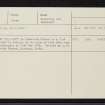 Inverarigaig, NH52SW 8, Ordnance Survey index card, Recto
