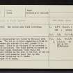 Fanblair, NH53NW 12, Ordnance Survey index card, Recto