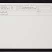 Fanblair, NH53NW 22, Ordnance Survey index card, Recto