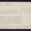 Dores, NH53SE 2, Ordnance Survey index card, page number 1, Recto
