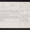 Brachla, NH53SE 5, Ordnance Survey index card, page number 1, Recto