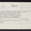 Rivoulich, NH53SW 9, Ordnance Survey index card, page number 1, Recto