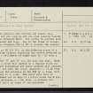 Garbeg, NH53SW 10, Ordnance Survey index card, page number 1, Recto
