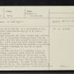 Garbeg, NH53SW 11, Ordnance Survey index card, page number 1, Recto