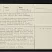 Garbeg, NH53SW 11, Ordnance Survey index card, page number 3, Recto