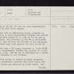 Brachryriach, NH53SW 17, Ordnance Survey index card, page number 1, Recto