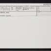 Lentran, Rhinduie, Mill, NH54NE 13, Ordnance Survey index card, Recto