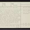 Craigscorrie, NH54NW 1, Ordnance Survey index card, page number 1, Recto