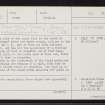 Creag Dhomhainn, NH54SE 12, Ordnance Survey index card, page number 1, Recto
