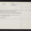 South Clunes, NH54SE 18, Ordnance Survey index card, Recto