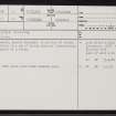 Easter Moniack, NH54SE 20, Ordnance Survey index card, page number 1, Recto