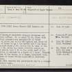 Mulchaich, NH55NE 2, Ordnance Survey index card, page number 1, Recto