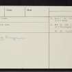 Culbokie, NH55NE 5, Ordnance Survey index card, page number 2, Recto