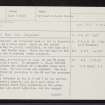 Drummondreach, NH55NE 6, Ordnance Survey index card, page number 1, Recto
