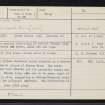 Brahan Wood, NH55NW 2, Ordnance Survey index card, Recto