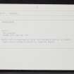 Humberstone, NH55NW 17, Ordnance Survey index card, Recto