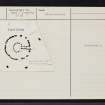 Cairn Irenan, NH55SE 10, Ordnance Survey index card, page number 1, Recto