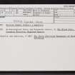 Torgorm, NH55SE 14, Ordnance Survey index card, Recto