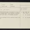 Dunglass, NH55SW 12, Ordnance Survey index card, Recto