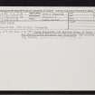 Conan Mains, NH55SW 19, Ordnance Survey index card, Recto