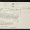 Redburn, NH56NE 15, Ordnance Survey index card, page number 1, Recto