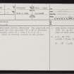 Swordale, NH56NE 16, Ordnance Survey index card, page number 1, Recto
