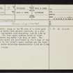 Knockancurin, NH56NE 17, Ordnance Survey index card, page number 1, Recto