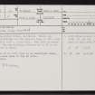 Druim Mor 2, NH56NE 18, Ordnance Survey index card, page number 1, Recto