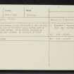 Mountrich, NH56SE 13, Ordnance Survey index card, Recto