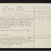 Cnoc Ravoch, NH56SE 15, Ordnance Survey index card, Recto