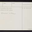 Balnacrae, NH56SW 1, Ordnance Survey index card, page number 2, Verso
