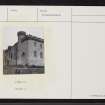 Tulloch Castle, NH56SW 8, Ordnance Survey index card, Recto