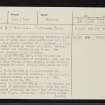 Strath Sgitheach, NH56SW 11, Ordnance Survey index card, page number 1, Recto