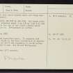 Boath, Short, NH57SE 3, Ordnance Survey index card, page number 2, Verso