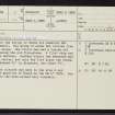 Boath, NH57SE 10, Ordnance Survey index card, page number 1, Recto