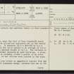 Cnoc Alasdair, NH57SE 11, Ordnance Survey index card, page number 1, Recto