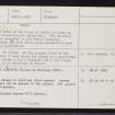 Loch Glass, NH57SW 3, Ordnance Survey index card, page number 2, Verso